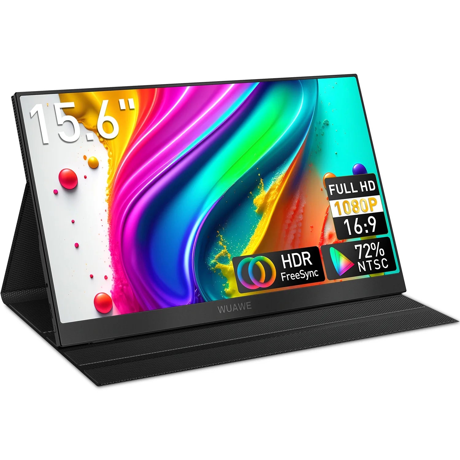 15.6" Portable Monitor – 1080P USB-C & HDMI External Screen with HDR - silverfoxgoods